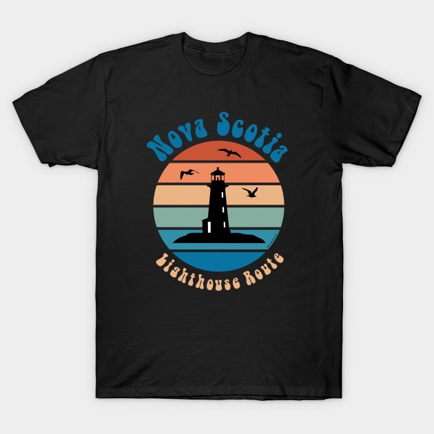 Lighthouse Route T-Shirt by Nova Scotia Home 